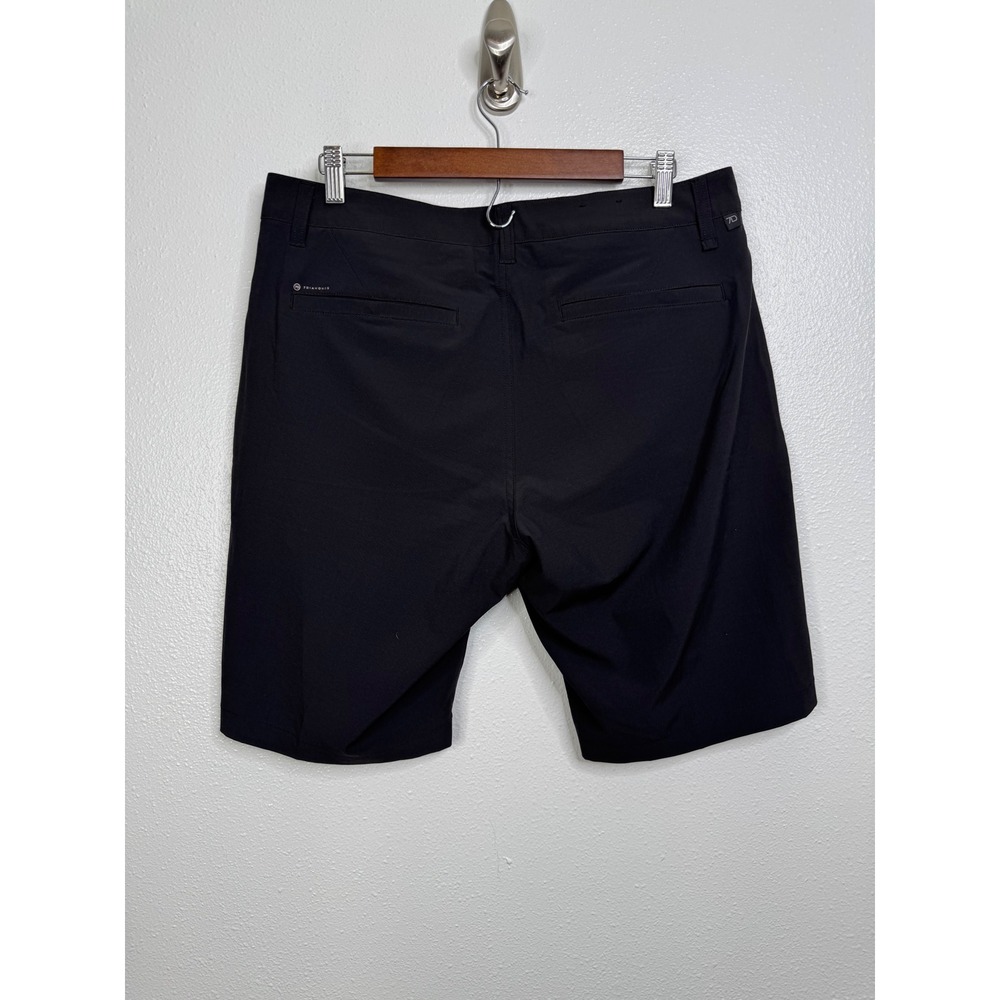 7 Diamonds Momentum Performance Shorts Mens Black 4-Way Stretch Activewear - Picture 2 of 5